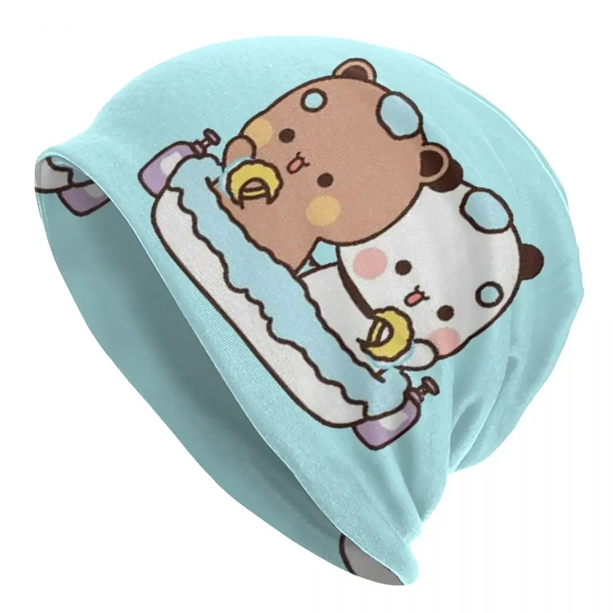 

Peach And Goma Mochi Warm Knitted Cap Hip Hop Bonnet Hat Autumn Winter Outdoor Beanies Hats for Unisex Adult