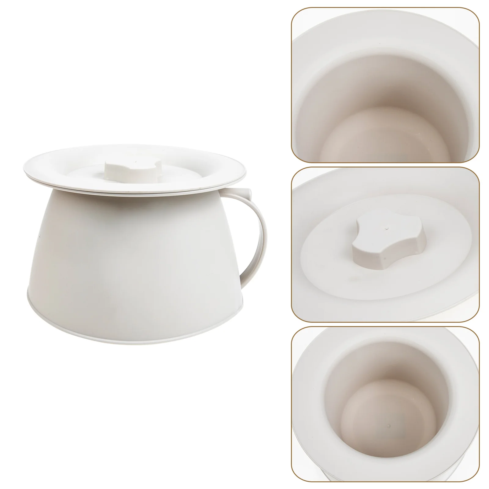 

Plastic Chamber Pot Urinal Spittoon Bedside Commode Bucket Urine Bucket with Lid