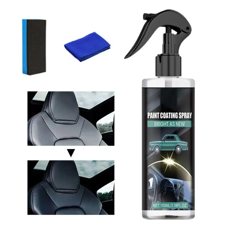 

Interior Cleaner And Protectant Harmless 100ml Interior Detailer Non-Greasy Vehicle Restoration Eco-Friendly Automotive Care