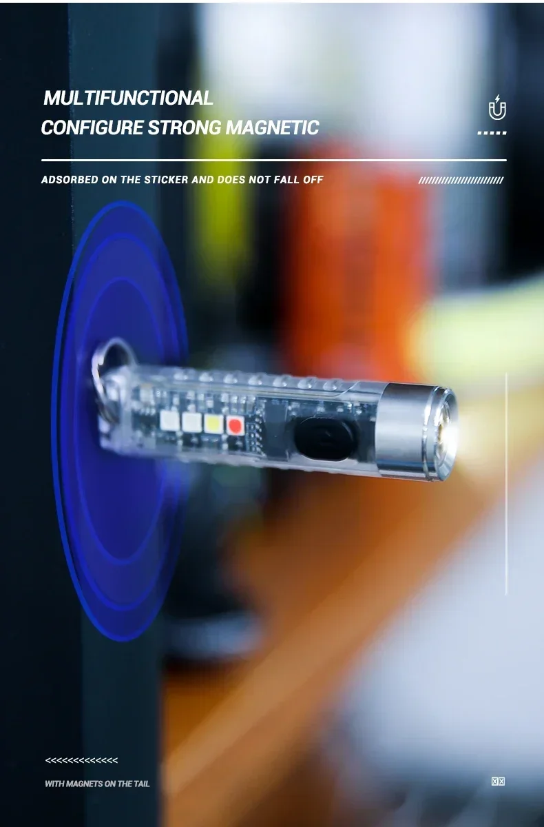 Използване на магнитна основа на мини фенерче