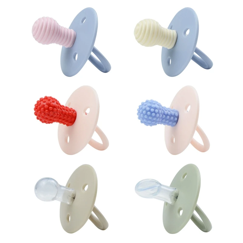 

Baby Silicone Pacifier Colorful Pacifiers Bibs Pacifier 1560