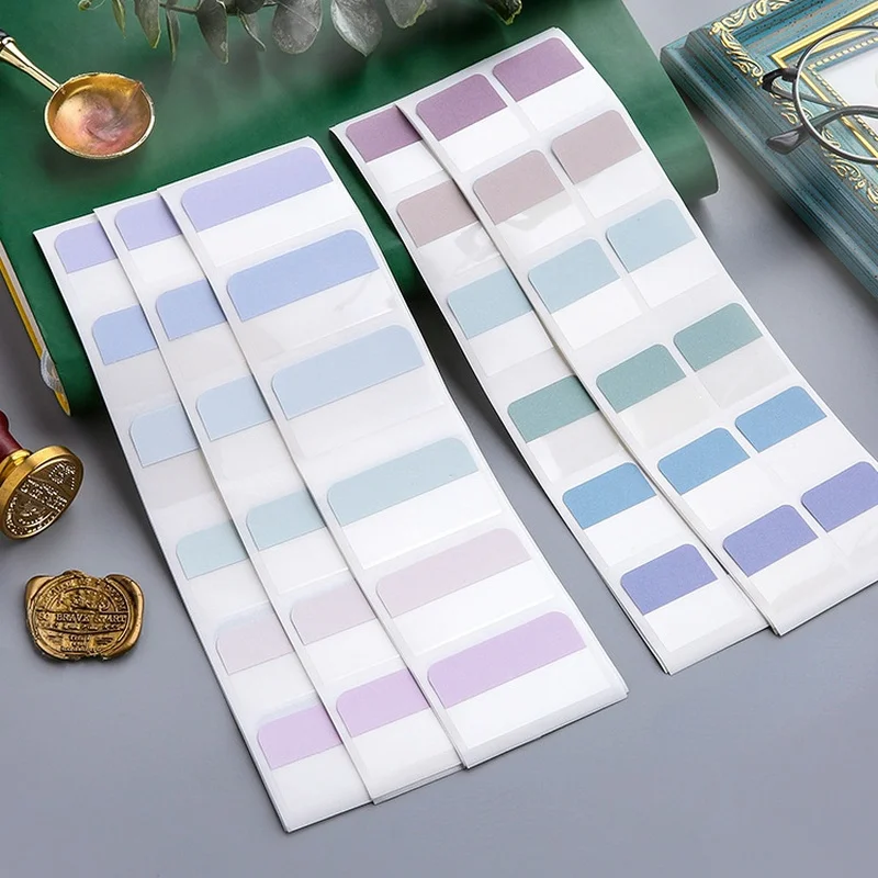 240/120/60 PCS multicolor Nyúlós writable repositionable Névmutató tabs Zászló számára lapok Könyv markers Olvasmány Felvétel