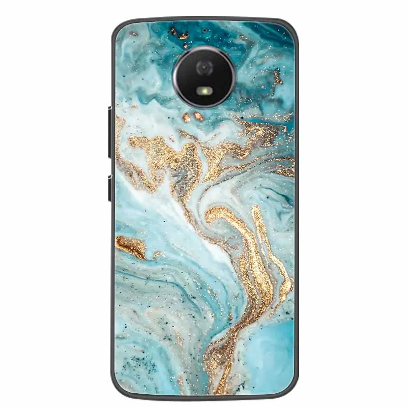 Colorful Marble Pattern Soft Silicone TPU Back Cover Phone Case