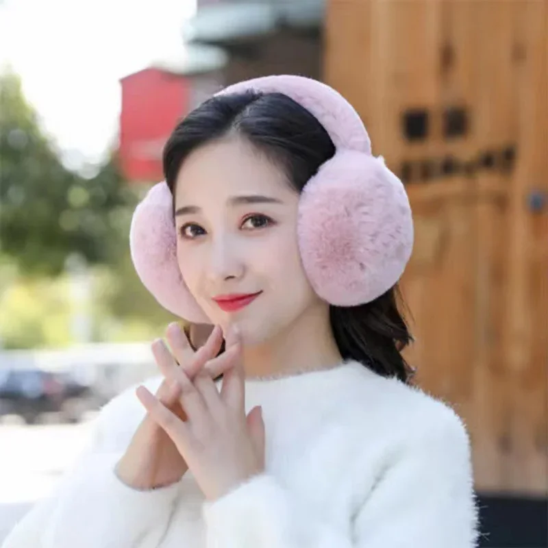 여성용 모피 귀마개, 따뜻한 러시아 겨울 진짜 모피 귀마개, 어린이 이어 커버, 여아 패션