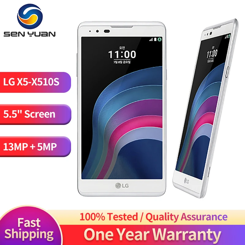iphone xr refurbished Original LG X5 4G LTE Mobile Phone Unlocked Single SIM 5.5'' Korea Version X510S Android SmartPhone 2GB+16GB 13MP CellPhone buy refurbished iphone