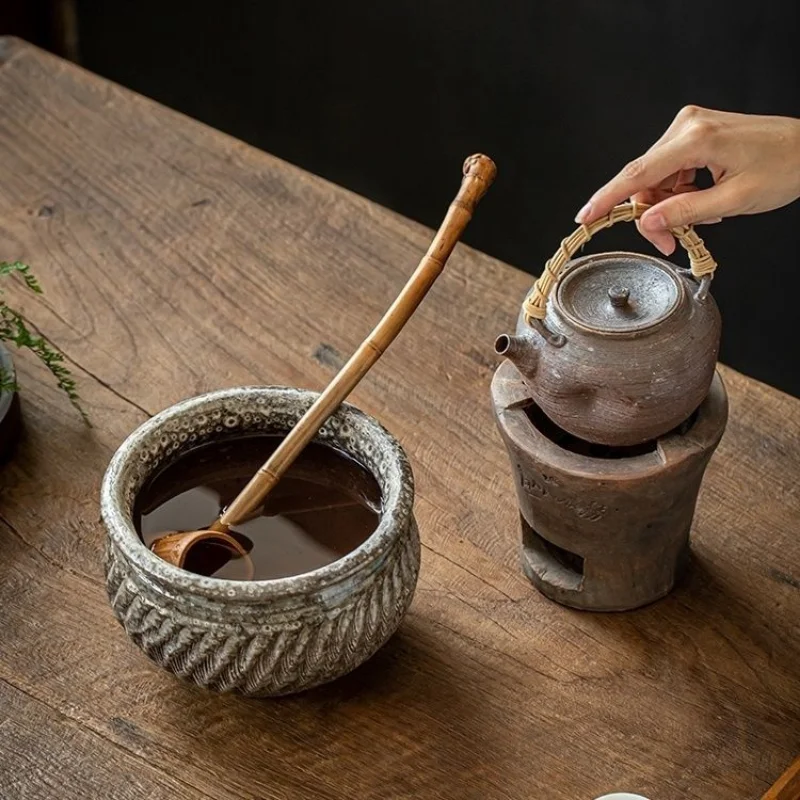 Japanese style tea spoon tea ceremony bamboo water ladle bamboo spoon set accessories long style