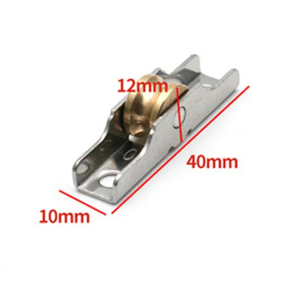 Sliding door roller 7/7.5/10/12mm old-fashioned copper caster wheel pulley runners for wardrobe furniture