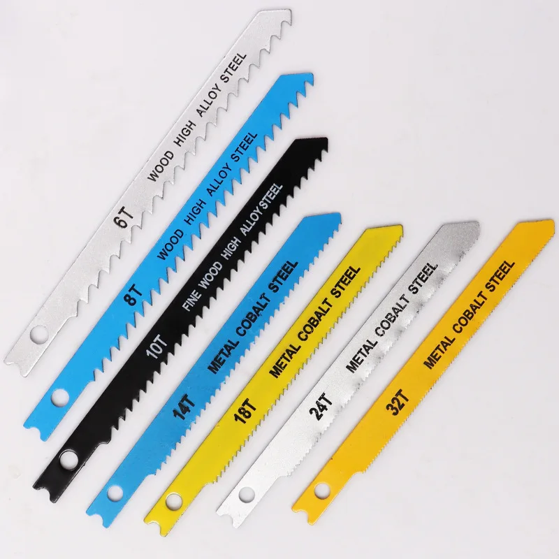 Woodworking Curve Saw Blade Sawtooth Sharp Tough Wear Resistant Multi Specification Fast Cutting 7pcs woodworking saw blade