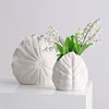 Ceramic Vase Sea Shell Lotus Leaf Leaf Shape Floral Arrangement Accessories Flower Vase Terrarium Room Decoration Accessories 2