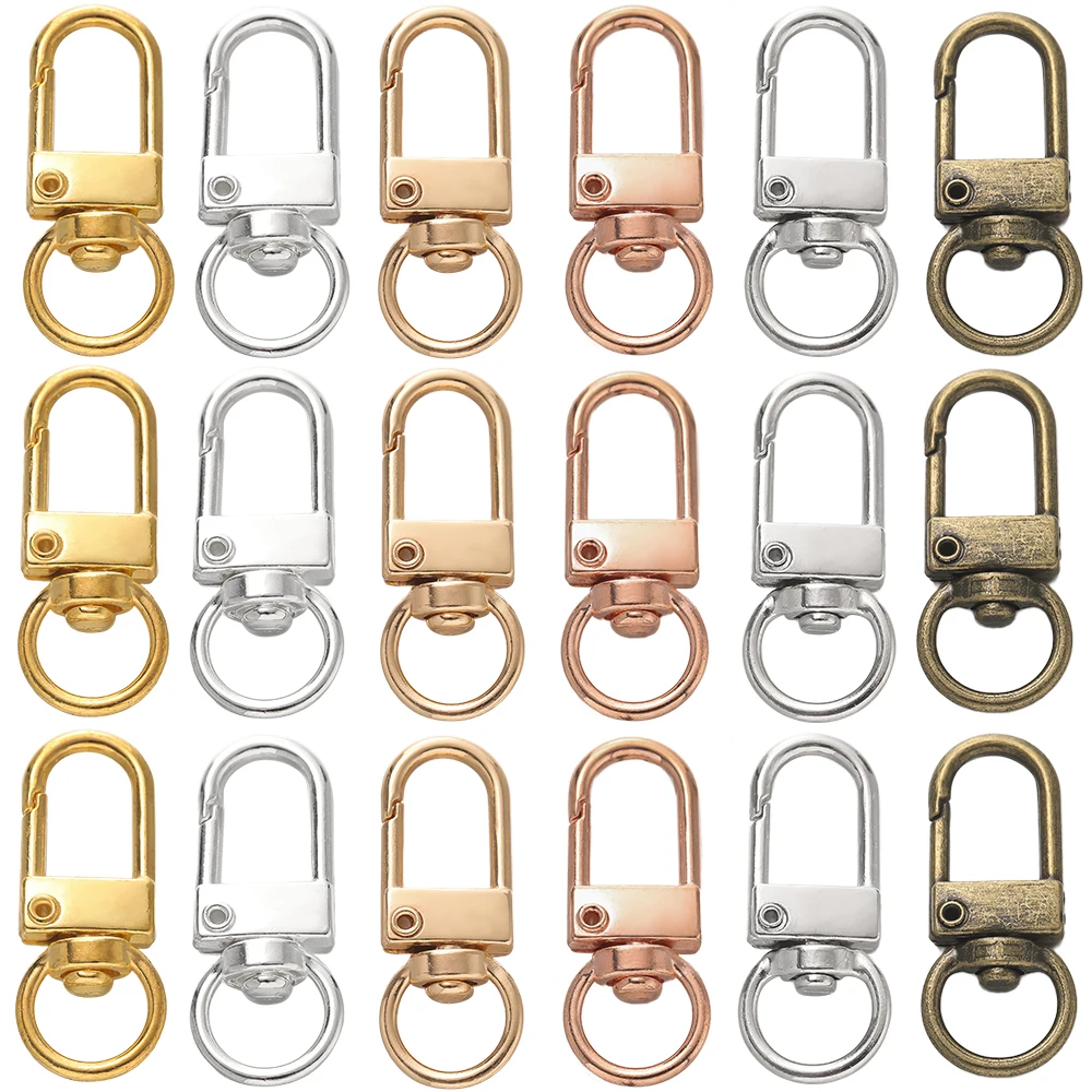 10pcs 13x33mm 회전 개 버클 스냅 랍스터 클래스프 후크 DIY 쥬얼리 만들기 키 체인 가방 걸쇠 액세서리 용품