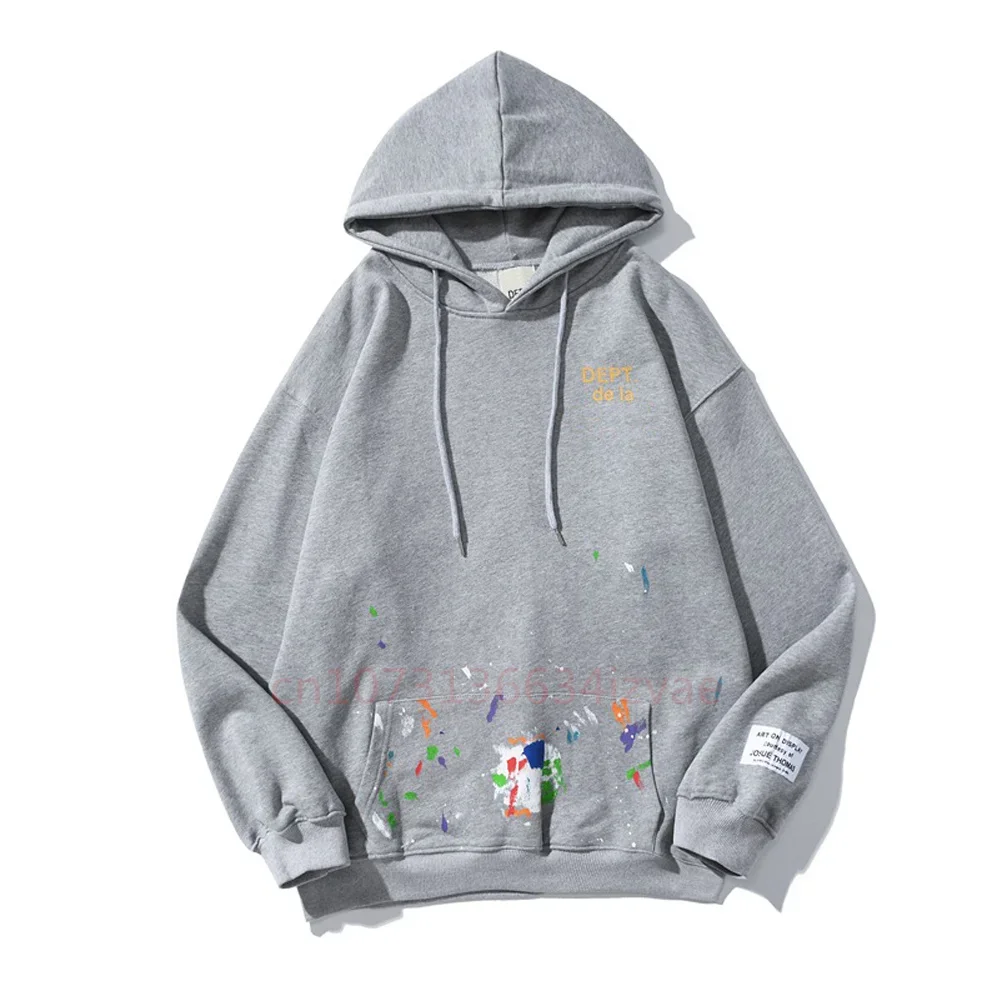 DEPT Fashion Hoodies for Men and Women Letter Print Hoodie Autumn Winter Long-sleeved Pullover Couple Casual Sweatshirts