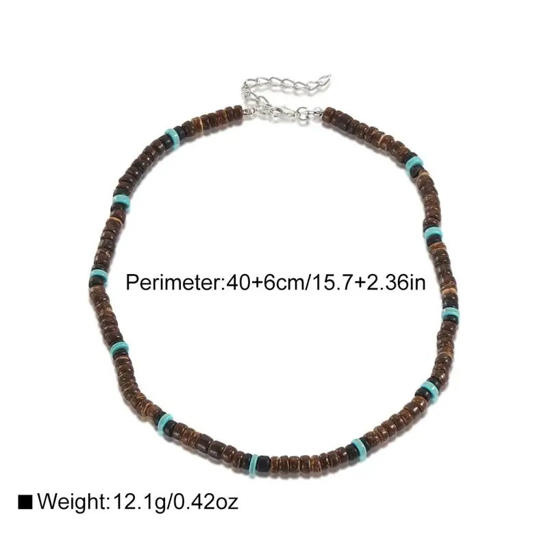 Women Jewelry Velvet Choker Necklaces Beaded Necklace Vintage Wood Bead Chains Necklaces For Women Men Mixed Color Luxury Holiday Choker Necklace Jewelry Wedding Gift