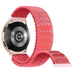 Braided Elastic Solo Loop Strap for 22mm watch strap (Pink Punch)