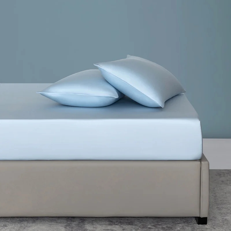 100% מצע במבוק קבע סט יוקרה 3 חתיכות מצעים (1 גליון מצויד PC ו 2 יח 'ציפית) כיסוי מזרן שאינו להחליק 100/160