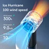 JISULIFE Mini Portable Hand Fan, 100 Wind Speeds, 5000mAh USB Battery Rechargeable, LED Digital Display, Travel,Camping,Outdoor 2