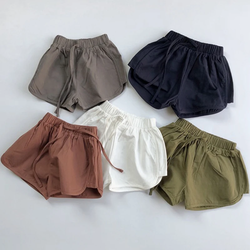

Baby Boys Shorts Summer Cotton Solid PP Cotton Shorts For Girls Pants Toddler Korean Children Short Casual Kids Clothing 1-7Y