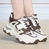 Spring Height Increasing Round toe Versatile Women Platform Causal Shoes Fashion Breathable Sport Designer Sneaker 1