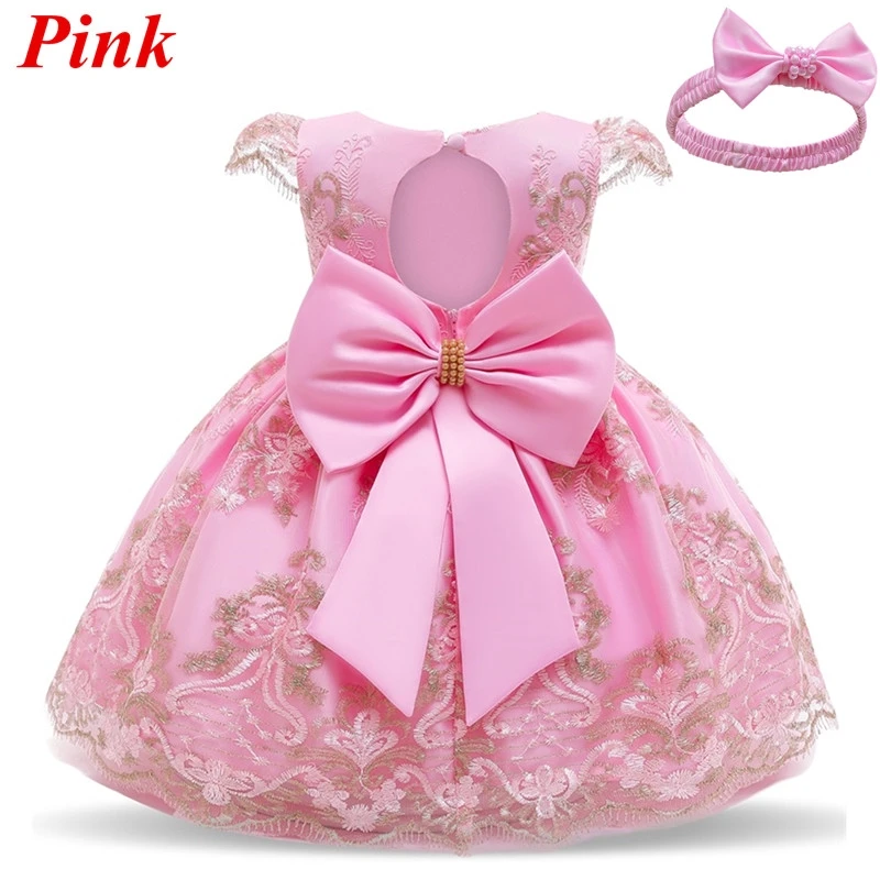 electrodo este Tierras altas Vestido de verano para niña pequeña, elegante vestido de bautizo para niña  de 0 a 2 años, vestido de fiesta de cumpleaños de princesa con flores _ -  AliExpress Mobile