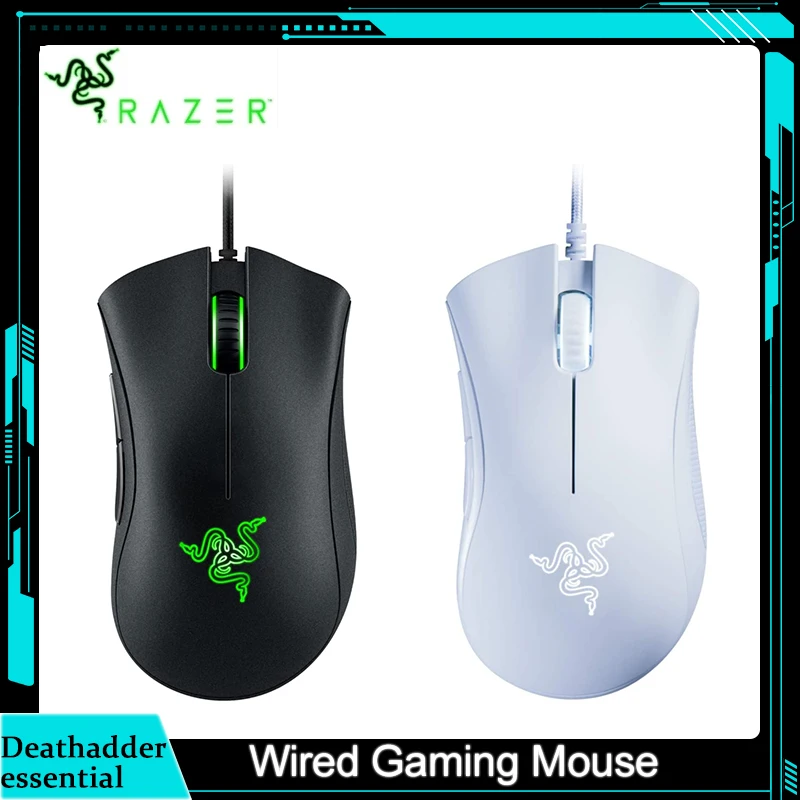 Origina-Razer-DeathAdder-Essential-Wired-Gaming-Mouse-6400-DPI-Optical ...