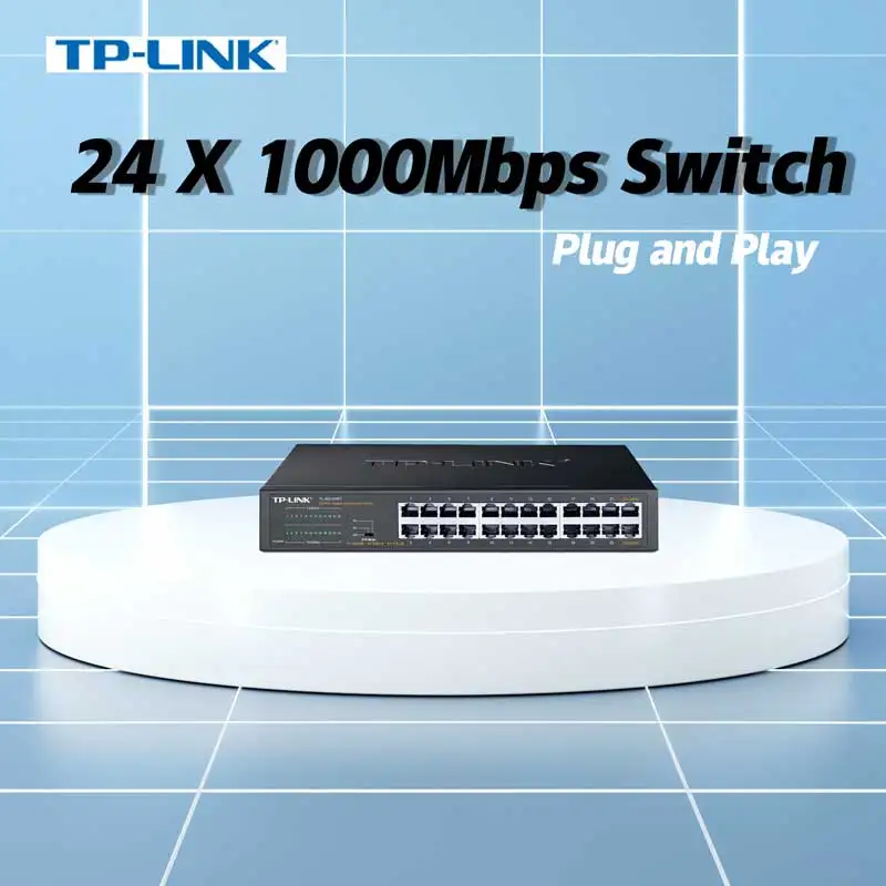 Tp-Link 24Ge Gigabit Network Ip Camera Switch A 24 Porte Cavo Di Rete Da 1000M Lan Splitter Hub Ethernet Supporto Vlan Tl-Sg1024Dt