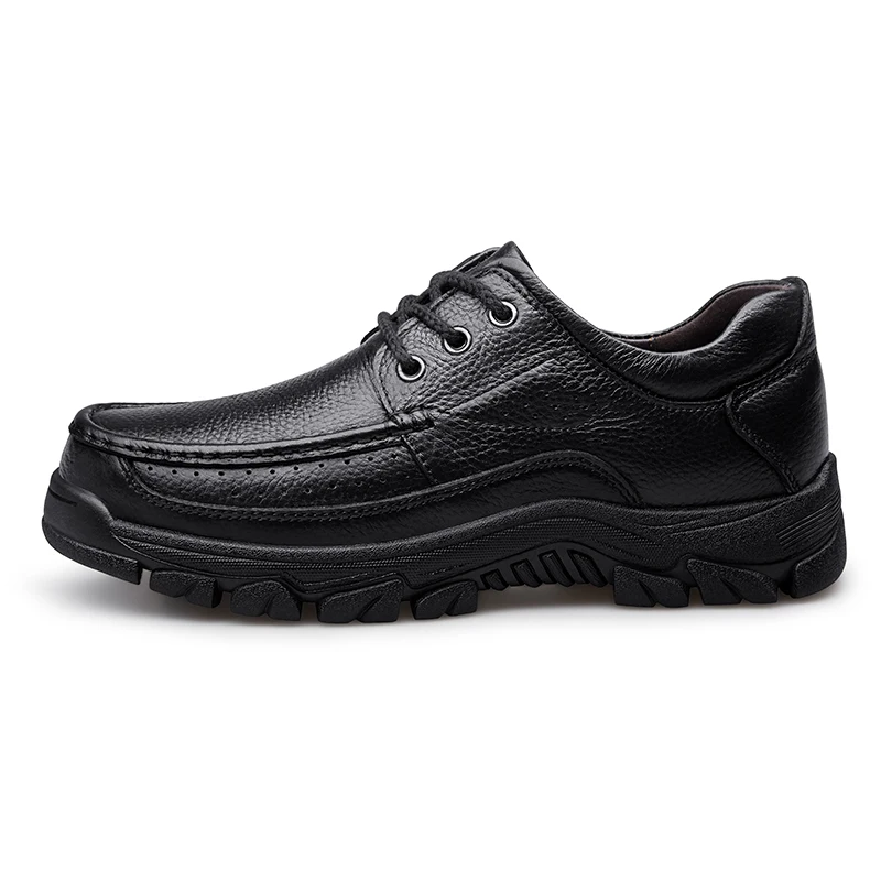 Handmade Leather Men Casual Shoes Soft Sole Comfortable Loafers for Men Fashionable Slip-on Driving Shoes Non-slip Business Shoe