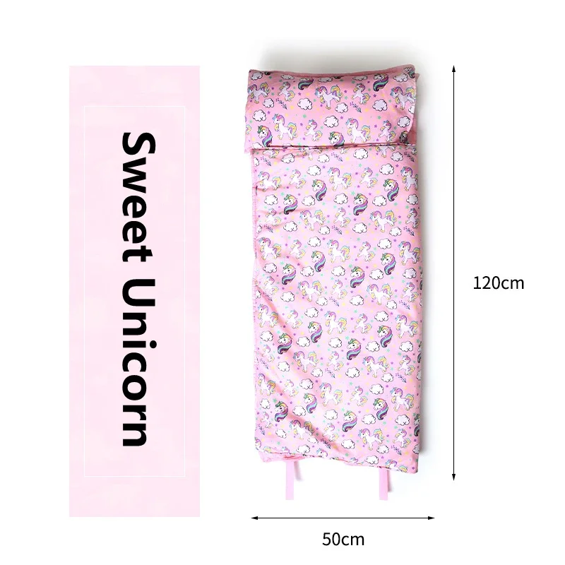Toddler Baby Sleeping Bag with Pillow and Cotton Qulit Soft for Kids Preschool Travel Nap Mat Boys Girls Bedding Baby Sleep Sack