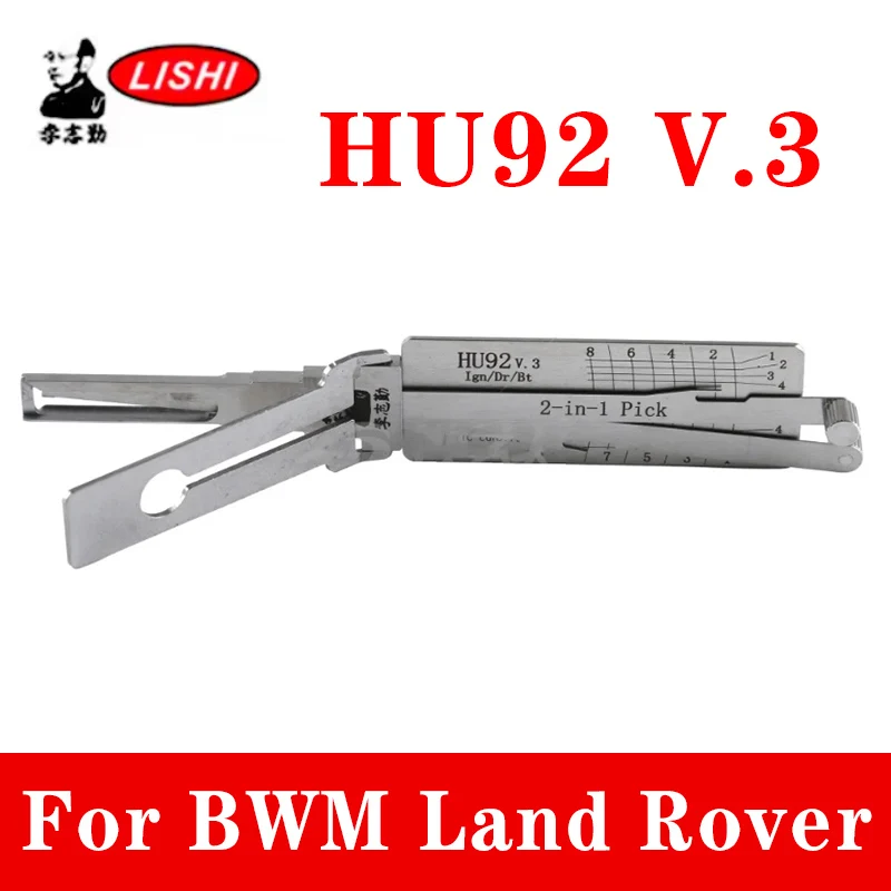 Originalverpackung HU92 V.3 Lishi 2-in-1 Pick/Decoder für BMW/Mini/Rover Schlosserwerkzeug