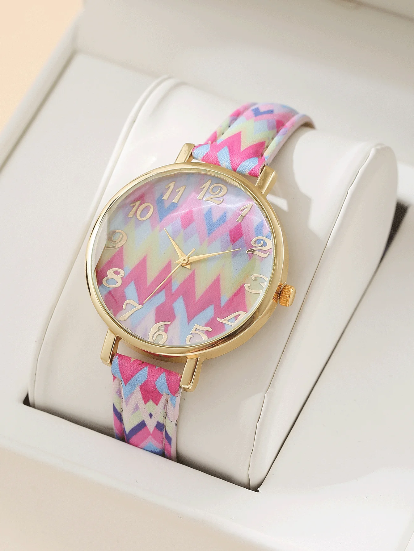 Women's Watch Student Quartz Watch Rainbow Watch Women's Set