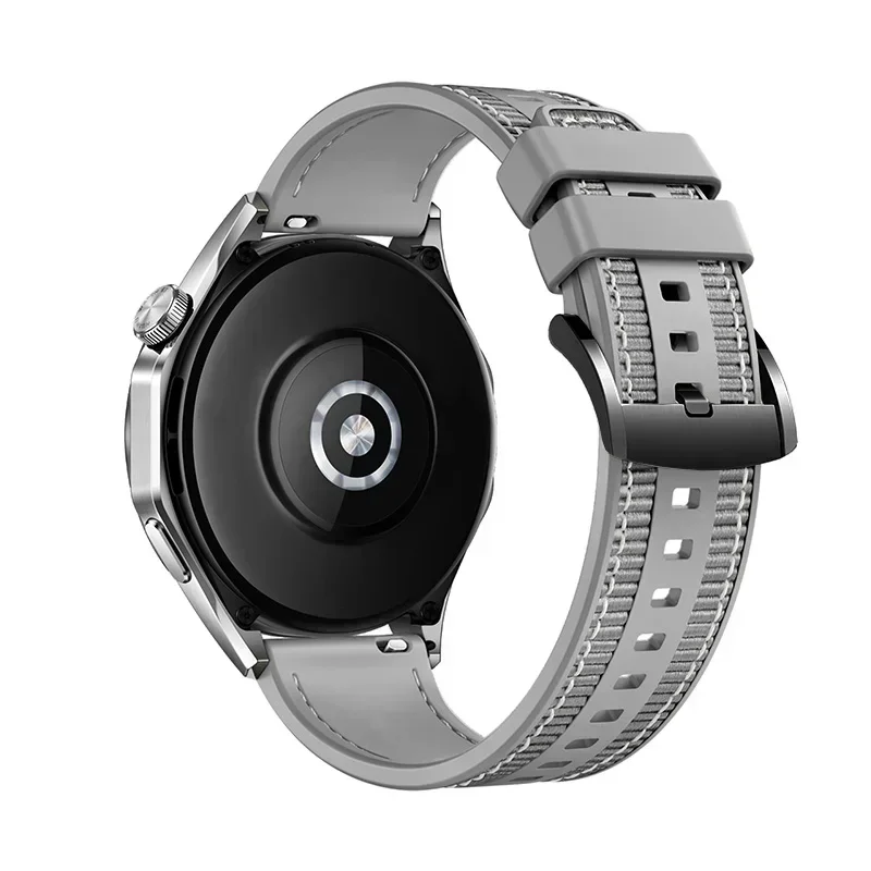 22mm Silicone-Woven Smartwatch Band - Universal Fit, Premium Quality Strap