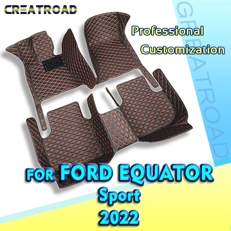 Car Floor Mats For Ford Equator Sport 2022 Custom Auto Foot Pads