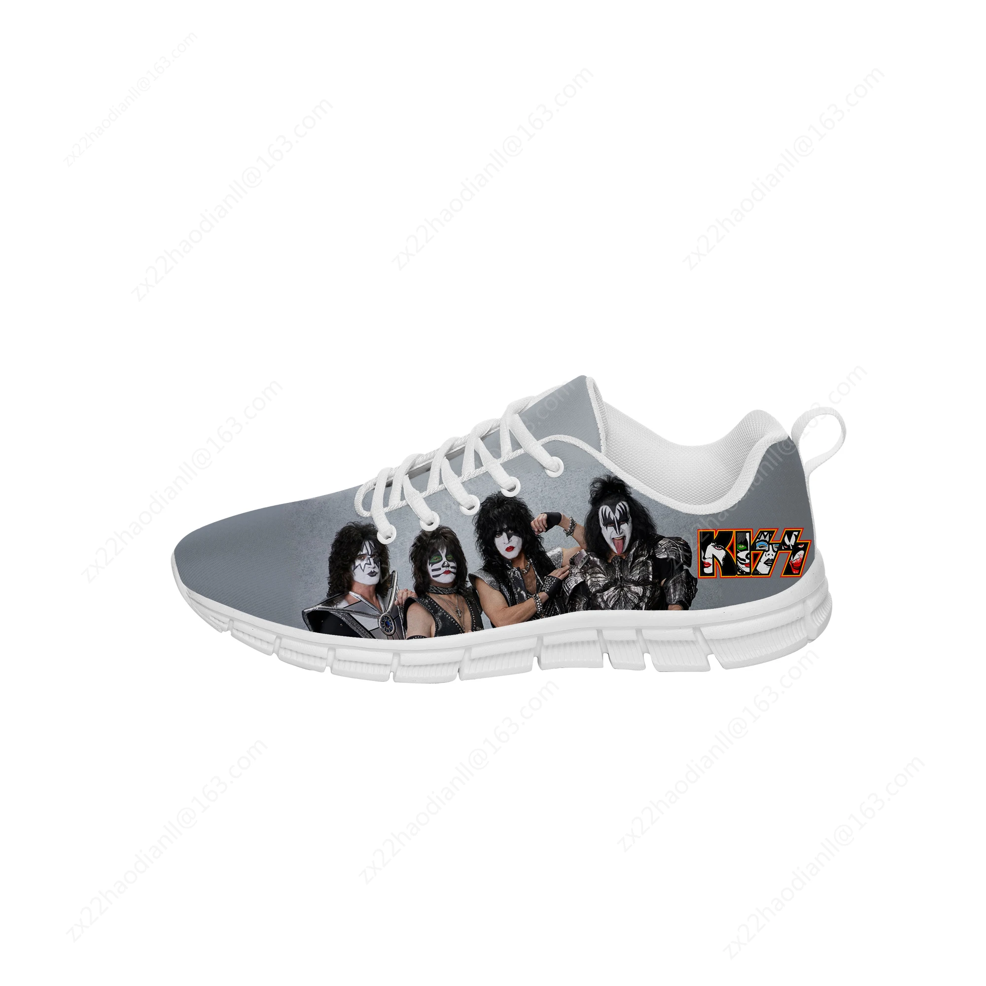 Creatures of the Night Sneakers Mens Band Kiss Womens Teenager Casual Shoes Canvas Running 3D Shoes Breathable Lightweight shoe