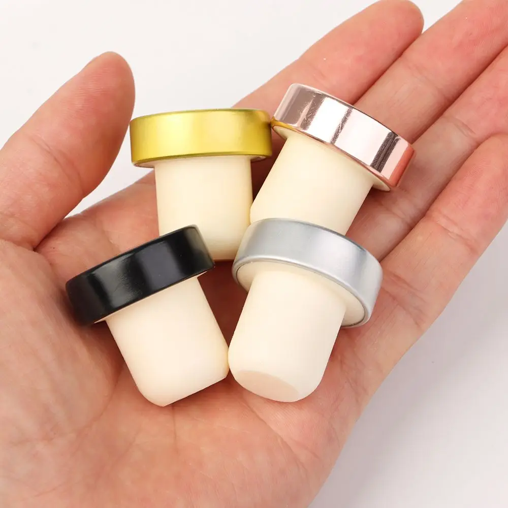 1 Pcs Wine Stopper Champagne Rubber Bottle Cap Cover Kitchen Bar Supplies T-shape Bottle Sealing Plug Bar Tool Beer Soda Cork