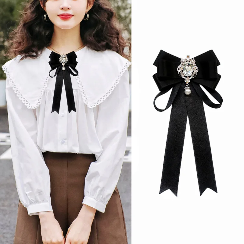 Ribbon Bowtie Female Girl Adjustable Suit Shirts School Uniform Butterfly Office Women Accessory Gifts bow tie