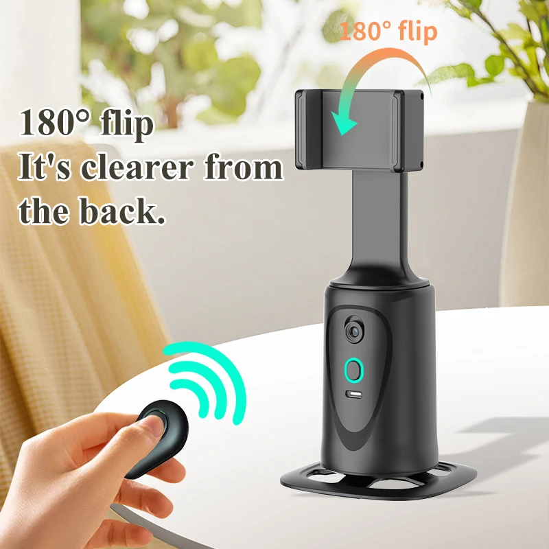 

Ai New Mini Selfie Stick Automatic Tracking Shooting 360 Degree Rotation Intelligent Follow Live Phone Bracket Gimbals