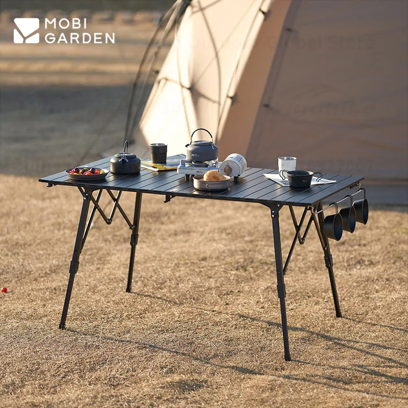 MOBI GARDEN X-Type Table Camping Aluminum Alloy Lift Table Egg