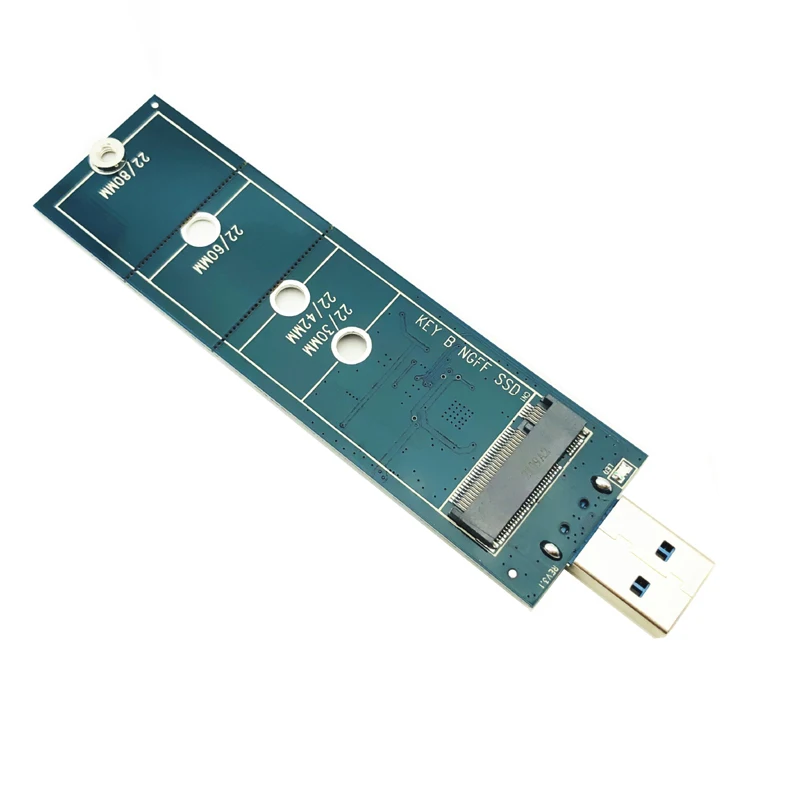 1PCS M.2 to USB adapter B Key for 2280 M2 SSD Drive NGFF converter reader