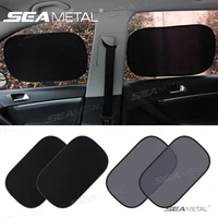 SEAMETAL 2PCS Car Electrostatic Sunshade UV Protector Self Adhesive Car Side Window Mesh Sun Visor Summer Protection Film 50x30 1