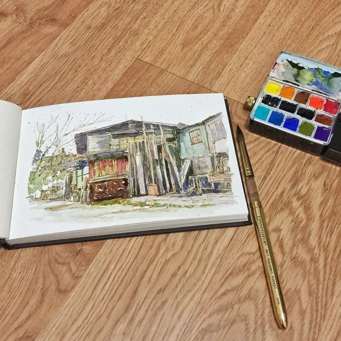 스트라스모어 소형 수채화 패드 ? 중간 질감, 300gsm, A4/A3 사이즈, 가로/세로 방향