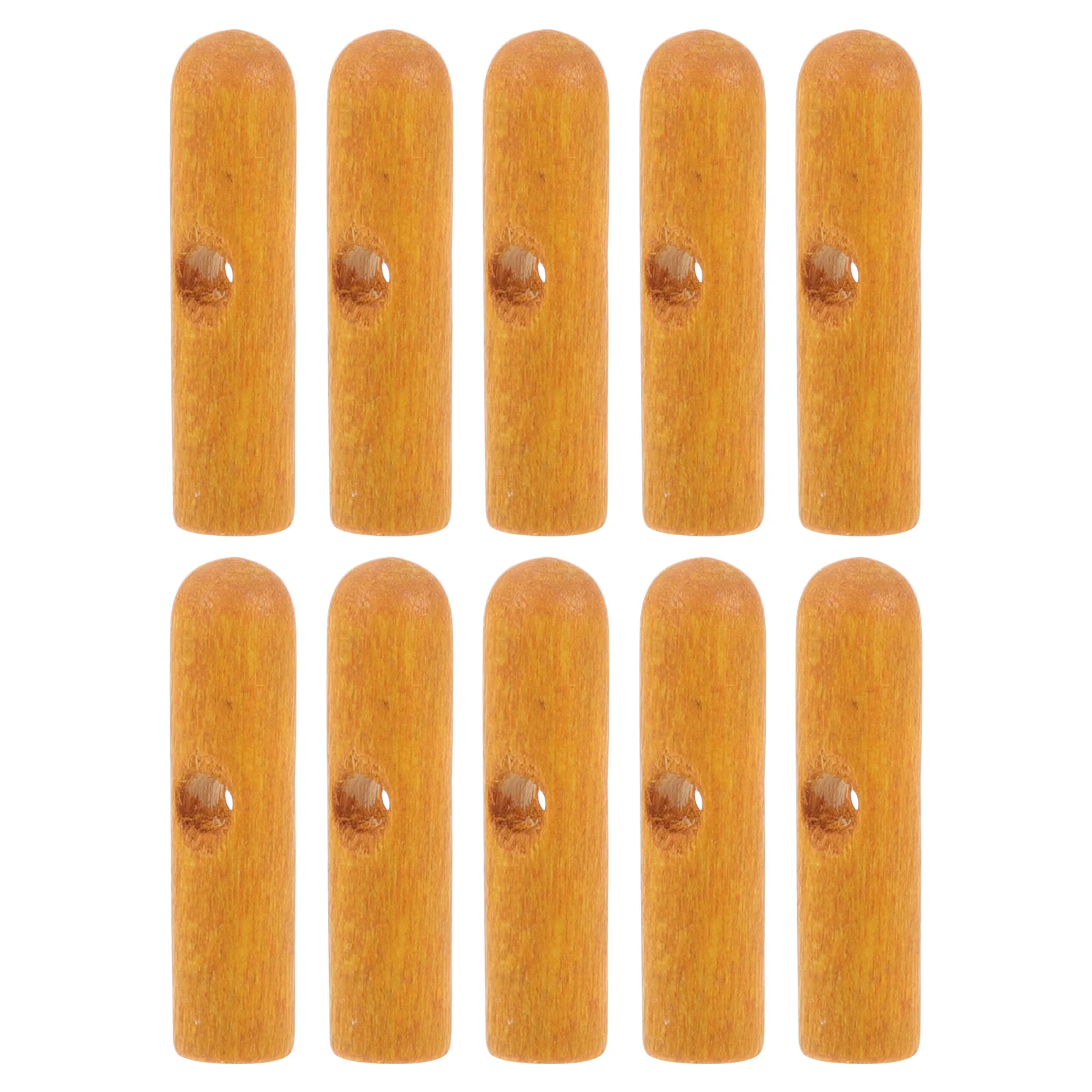 

10 Pcs Wooden Umbrella Beads Parts Accessories Outdoor Tail Charms Bone Covers Folding Foldable