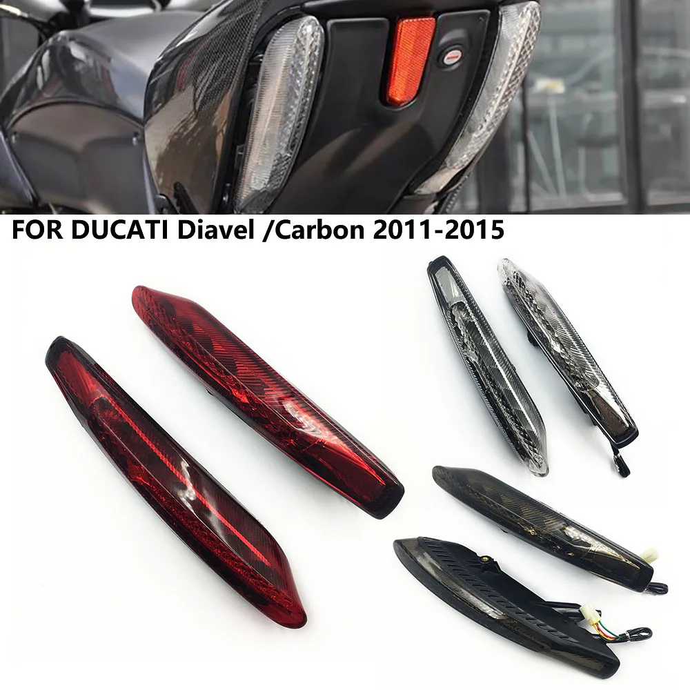 Moto Smoke/Clear Lens Integrato Led Stop Fanale Posteriore + Indicatori Di Direzione Illuminazione Per Ducati Diavel /Carbon 2011-2015 2012