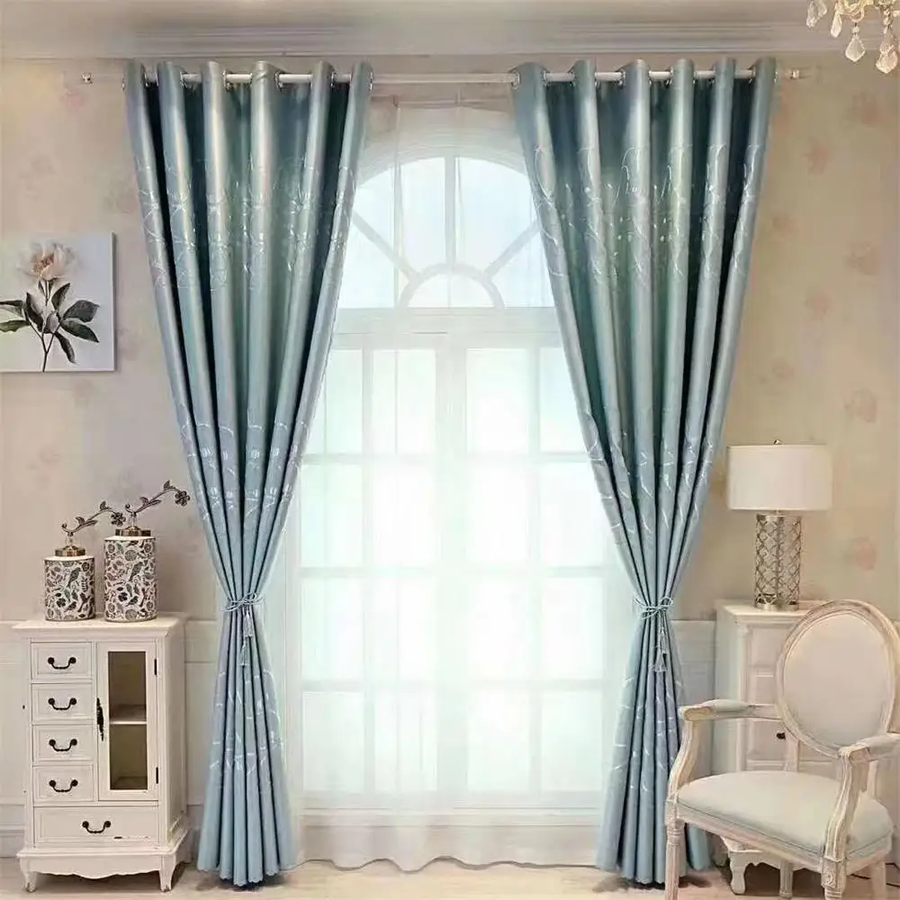 2022 New Custom Curtains Nordic Minimalist Modern Thick Bedroom Living Room Blackout Curtain Luxury Window Drapes For Home