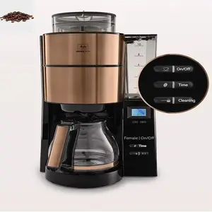 Máquina de café automática americana, molinillo de café por goteo, cafetera  de aislamiento térmico de acero inoxidable para el hogar - AliExpress