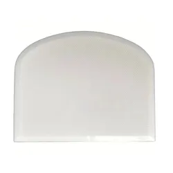 Versatile Plastic Spatula and Dough Scraper with Smooth Edge (White)