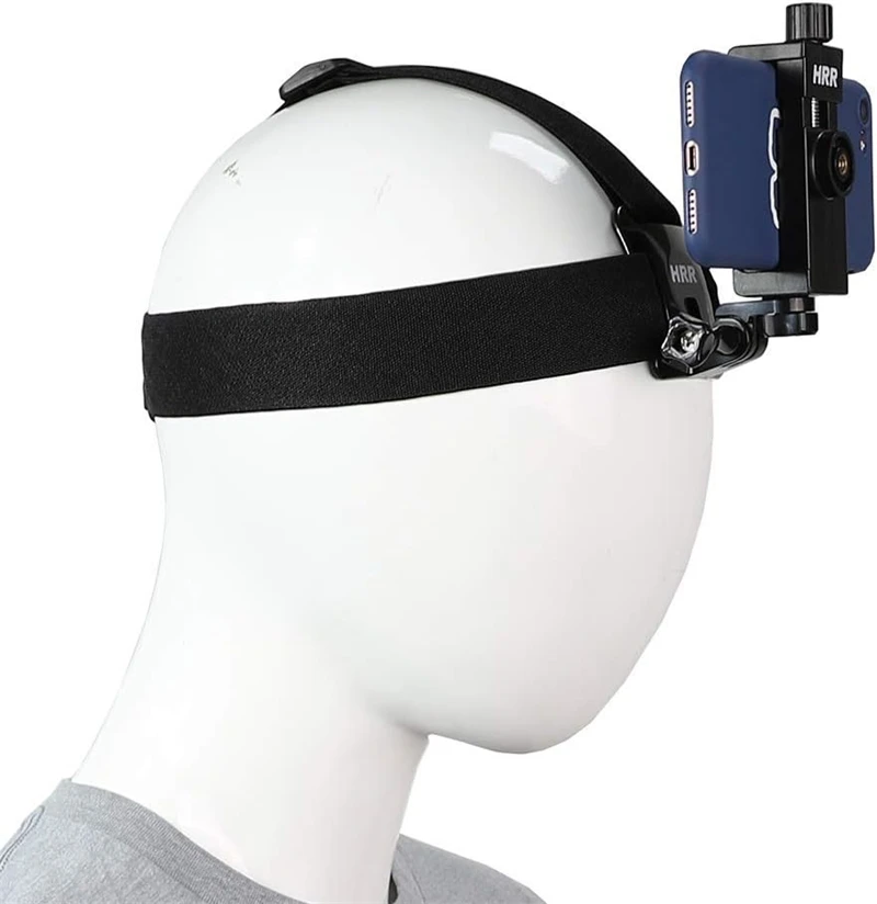 Hände frei verstellbarer Handy-Kopfgurt-Clip-Halter Universal-Stirnband-Gurt Ständer Halterung für IPhone GoPro POV Vlog Mount – Detail 2