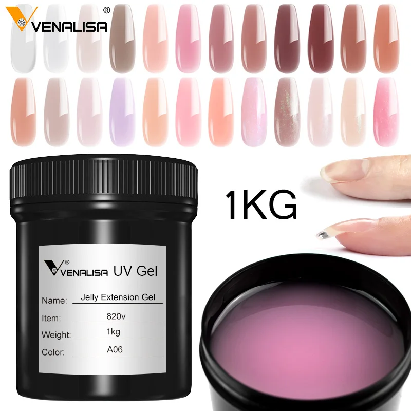1L VENALISA Jelly Gel Nail Polish Jelly Pink Nude Color Nail