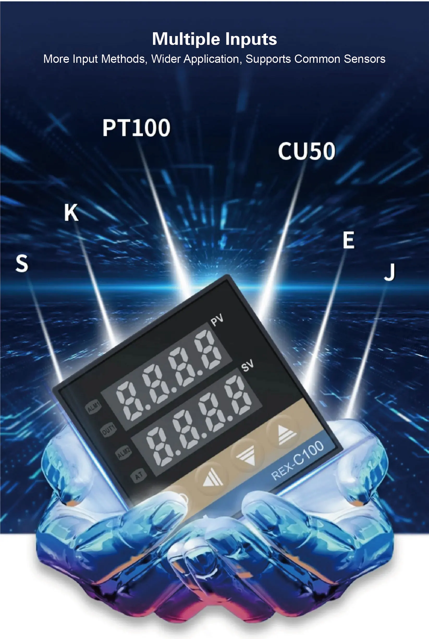 Industrial Digital Thermoregulator PID Controller REX-C900 Programmable K Type P