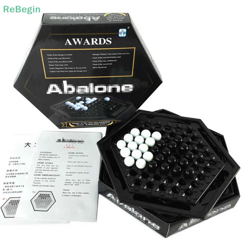

Abalone Table Games Portable Chess Set Family Board Game For Children Kids