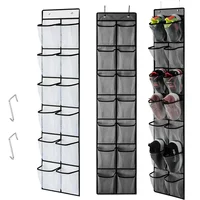 Hanging Shoe Rack Organizer Over The Door Shoe Organizer 12/14 Large Breathable Mesh Pockets Slippers Organizer Shoe Storage 1
