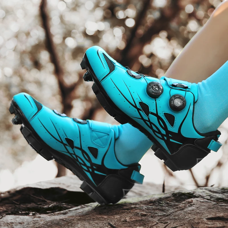 Cycling Sneaker Mtb Men SPD Cleats Mountain Bike Footwear Women Road Bicycle Shoes Self-Locking Racing Speed Flat Sneakers