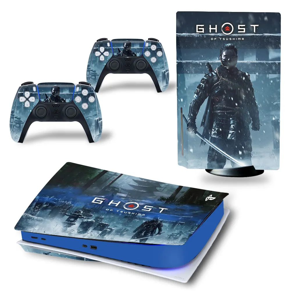 Ghost Of Tsushima Ps5 Standard Disc Edition Skin Sticker Decal Per Console Ps5 E Controller Ps5 Skin Sticker Vinyl